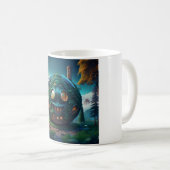Glückliches Emoji-Haus Kaffeetasse (VorderseiteRechts)