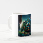 Glückliches Emoji-Haus Kaffeetasse (Vorderseite Links)