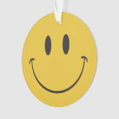 glückliches emoji ornament (Vorderseite)