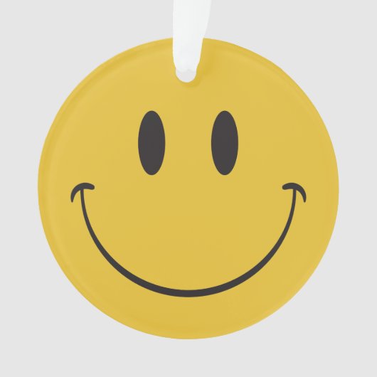 glückliches emoji ornament (Vorderseite)