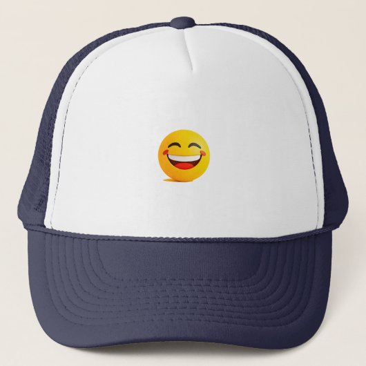 Glückliches Emoji Truckerkappe (Vorderseite)