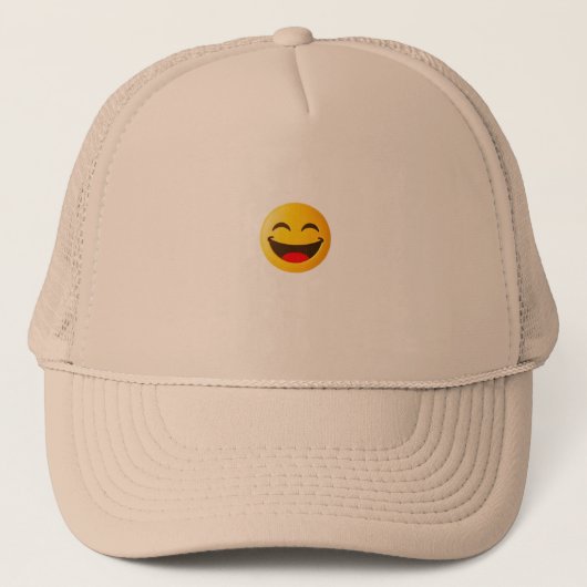 Glückliches Emoji Truckerkappe (Vorderseite)