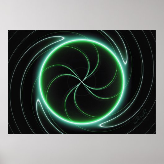 Glückliches Energiepuster & Print Poster (Vorne)