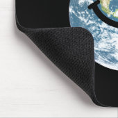 Glückliches Erdgesicht Mousepad (Ecke)