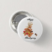 Glückliches Erntedank-Button um und Quadrat Button (Vorne & Hinten)