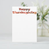 Glückliches Erntedankfest Einladung (Stehend Vorderseite)