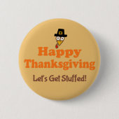 Glückliches Erntedankfest - fertig Button (Vorderseite)