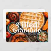 Glückliches Erntedankfest gefüllt mit Dankeschön U (Vorne/Hinten)