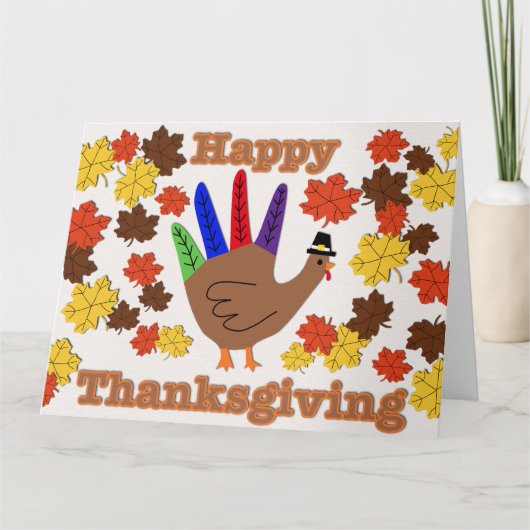 Glückliches Erntedankfest geklappt Dankeschön Kart Dankeskarte (Vorderseite)