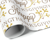 Glückliches Erntedankfest Geschenkpapier (Rolleneckpunkt)