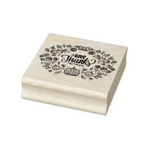 Glückliches Erntedankfest Gummistempel