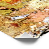 Glückliches Erntedankfest, Herbstfarben, Poster (Ecke)