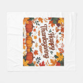 Glückliches Erntedankfest - Herbstpumpen & Herbstl Fleecedecke (Vorderseite (Horizontal))