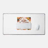 Glückliches Erntedankfest - Herbstpumpen & Herbstl Schreibtischunterlage (Tastatur & Maus)