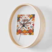 Glückliches Erntedankfest - Herbstpumpen & Herbstl Uhr (Winkel)