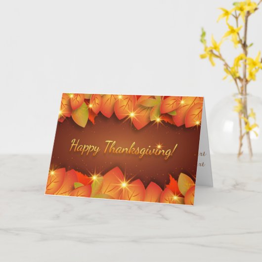 Glückliches Erntedankfest - ich bin dankbar Karte (Gelbe Blume)