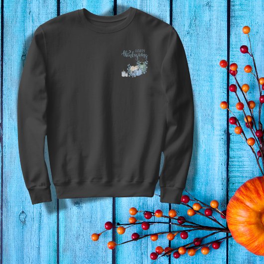 Glückliches Erntedankfest in blau | Sweatshirt