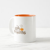 Glückliches Erntedankfest Kaffeetasse (Vorderseite Links)