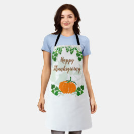 Glückliches Erntedankfest mit Pumpkin Schürze