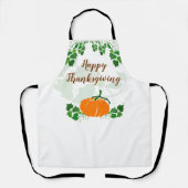 Glückliches Erntedankfest mit Pumpkin Schürze (Vorderseite)