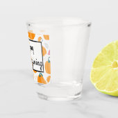 Glückliches Erntedankfest mit Pumpkins Schnapsglas (Rechts)