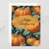 Glückliches Erntedankfest mit schönen Pumpkins Ankündigung (Vorne/Hinten)