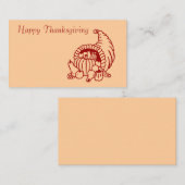 Glückliches Erntedankfest, Plateaukarten Platzkarte (Vorne/Hinten)