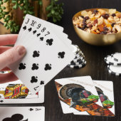 Glückliches Erntedankfest Spielkarten (In Situ)