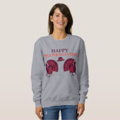 Glückliches Erntedankfest Truthahn Sweatshirt (Vorne ganz)
