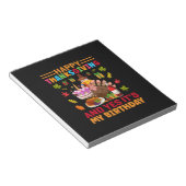 Glückliches Erntedankfest und es ist mein Geburtst Notizblock (angewinkelt)