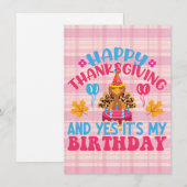 Glückliches Erntedankfest und ja, meine Geburtstag (Vorne/Hinten)