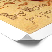 Glückliches Erntedankfest! v.2 Poster (Ecke)