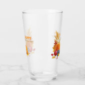 Glückliches Erntedankglas Glas (Links)