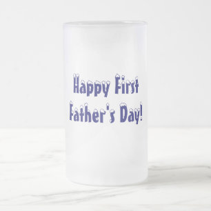 Glückliches erstes, der Vatertag! - Stein/Tasse Mattglas Bierglas