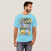 Glückliches Esel T-Shirt (Vorne ganz)