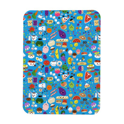 Glückliches Essen Magnet (Vertikal)