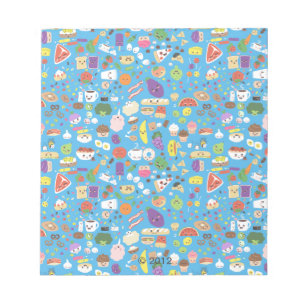 Glückliches Essen Notizblock