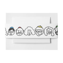 GLÜCKLICHES FACES Bat Mitzvah Envelope Wrap Band