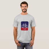 Glückliches Fahrrad T-Shirt (Vorne ganz)