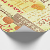 Glückliches Fall-Leinen-Packpapier Geschenkpapier (Ecke)