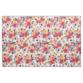 GLÜCKLICHES, farbiges, florales Watercolor-Gewebe Stoff (Fat Quarter (45,7 x 55,9 cm))
