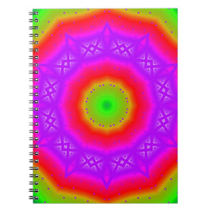 Glückliches Farbnotizbuch Notizblock