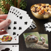 Glückliches Faultier  Spielkarten (In Situ)