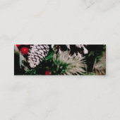 Glückliches Feiertags-Lesezeichen Mini Visitenkarte (Rückseite)