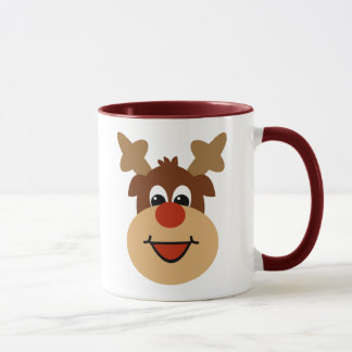 Glückliches Feiertags-Ren Tasse