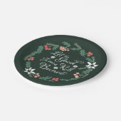 Glückliches Feiertags-WeihnachtenBunco Party Pappteller (Schrägansicht)