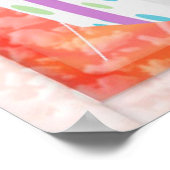 GLÜCKLICHES Fest Cakes Candles Candels Poster (Ecke)