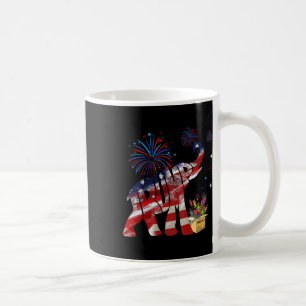 Glückliches Feuerwerk Republikanischer Elefant mer Kaffeetasse
