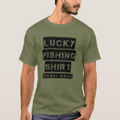 Glückliches Fischen-Shirt waschen nicht der T-Shirt (Vorderseite)