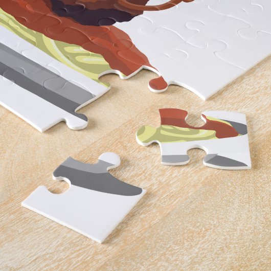 Glückliches Fleischklöschen-"Teigwaren-La Vista! " Puzzle (Seite)